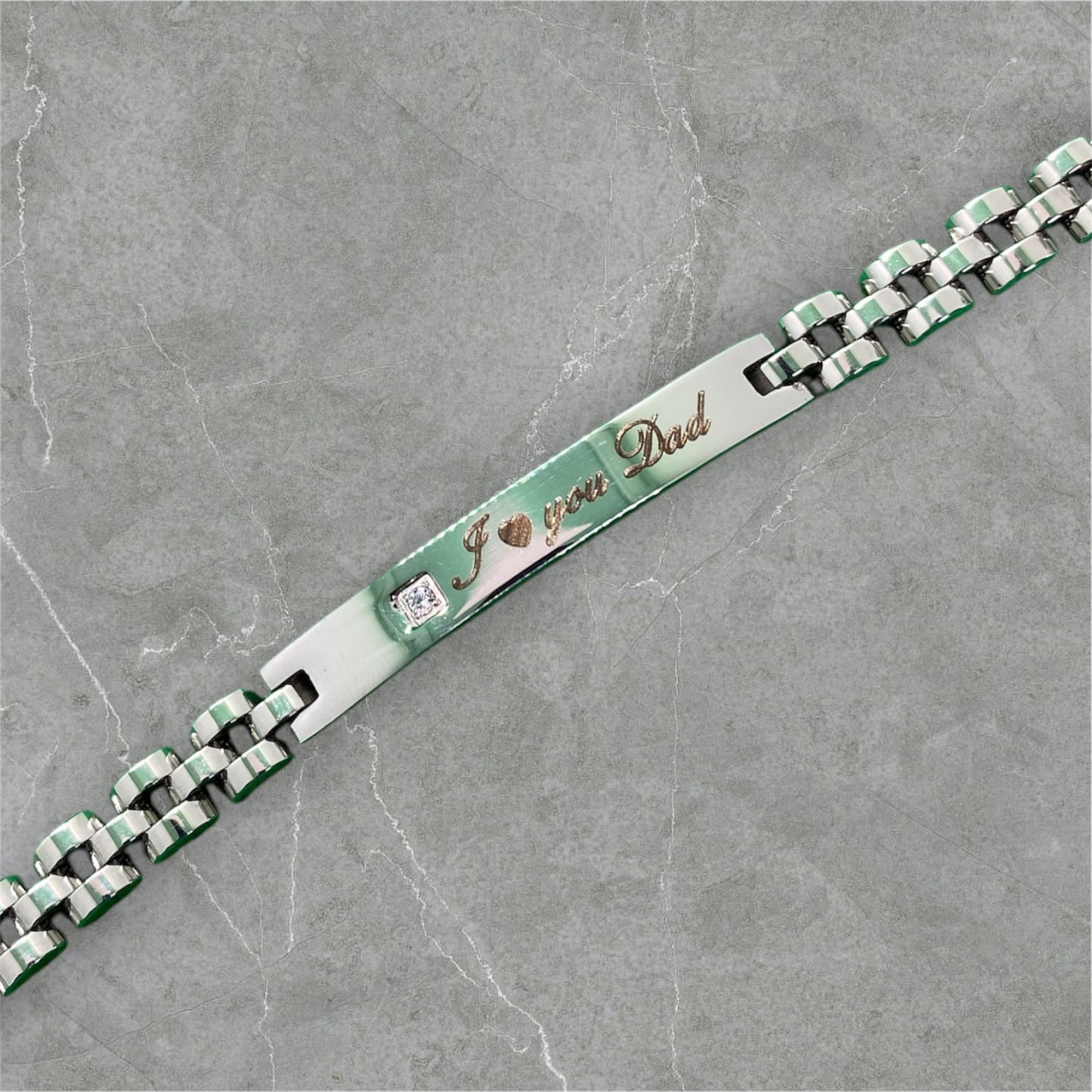 Bracciale in acciaio Festa del papà