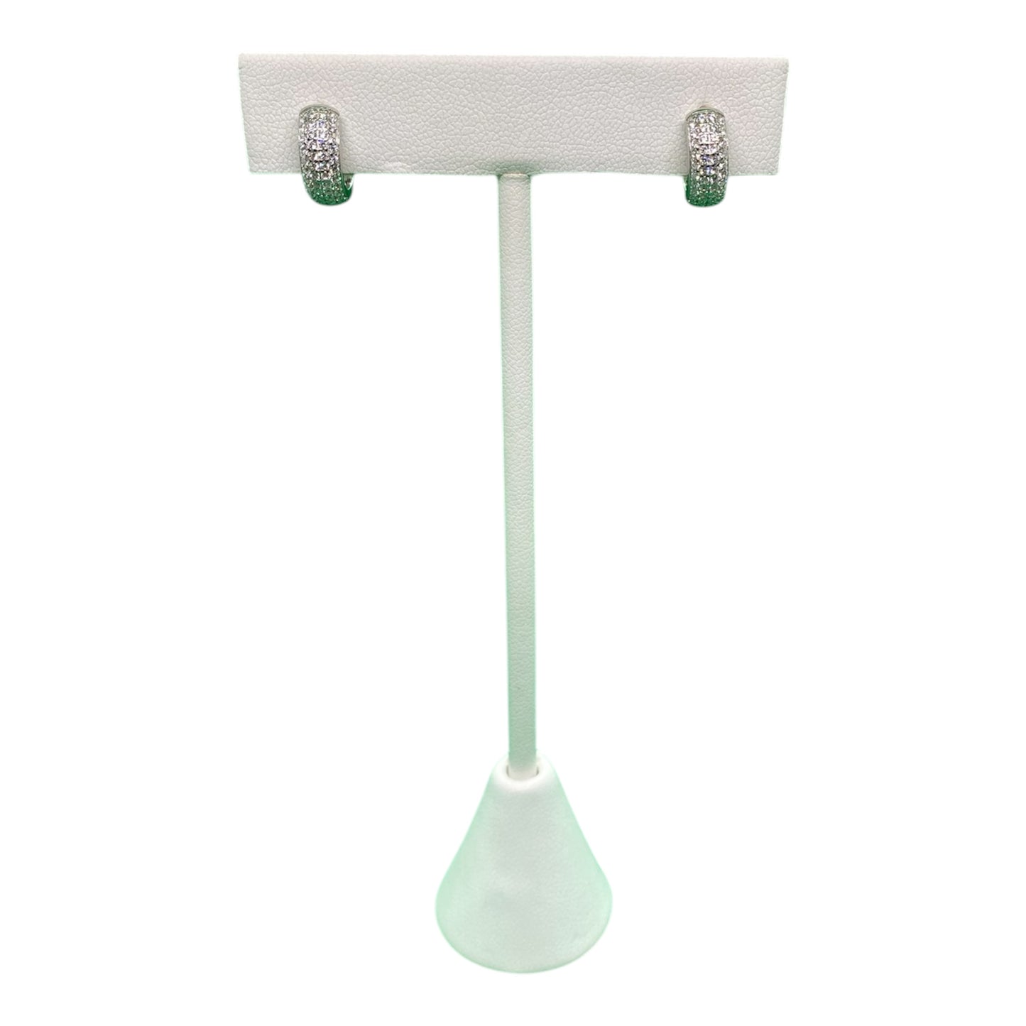 Cerchi Argento 925 Rodiato con 4 file di Zirconi