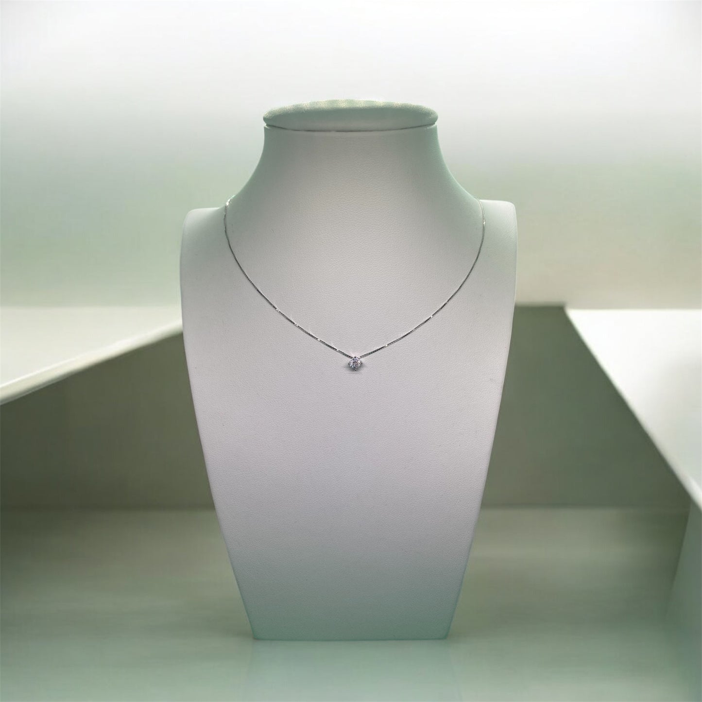 Collana Punto Luce in Argento 925 Rodiato o Dorato