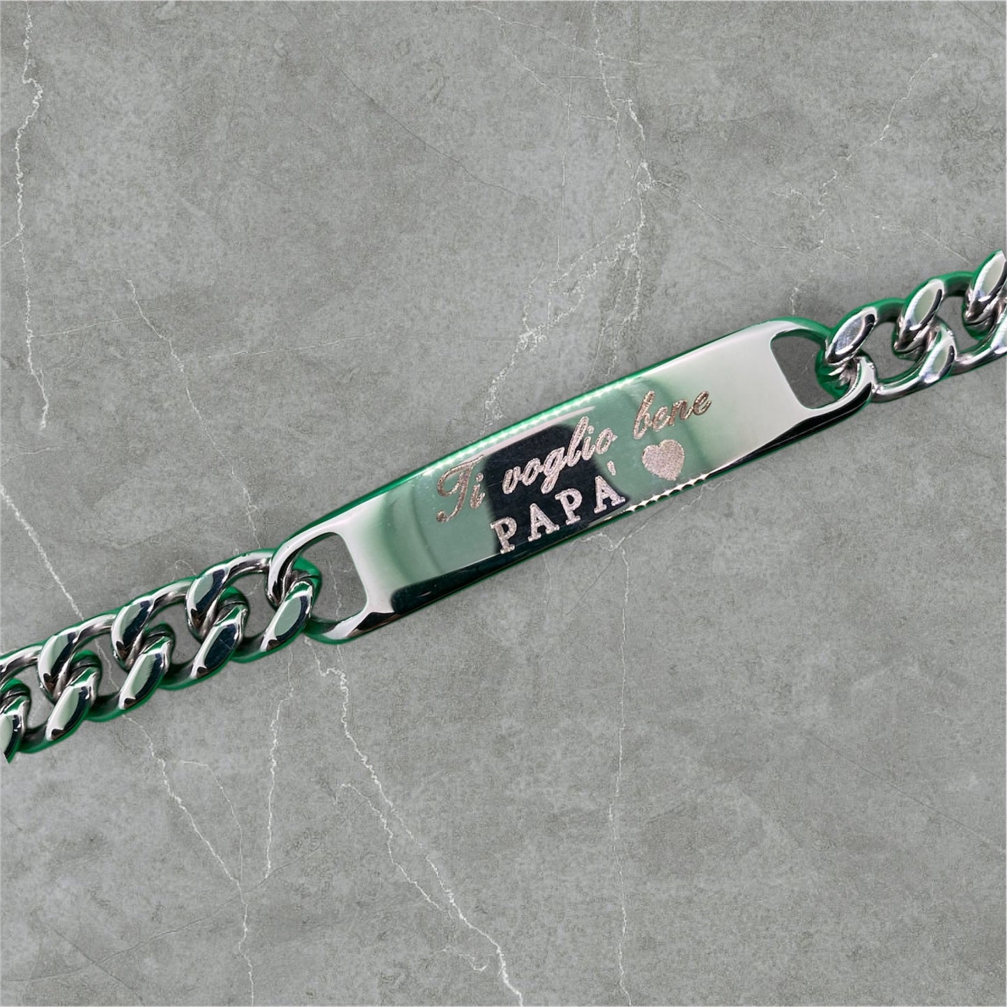 Bracciale in acciaio Festa del papà