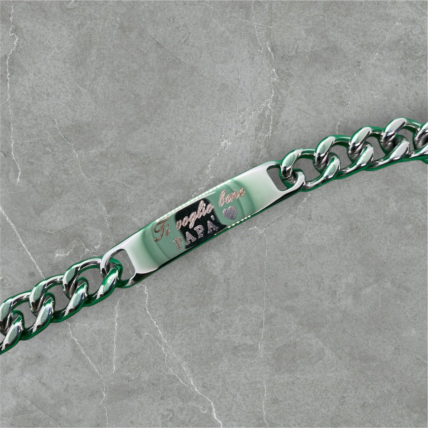 Bracciale in acciaio Festa del papà