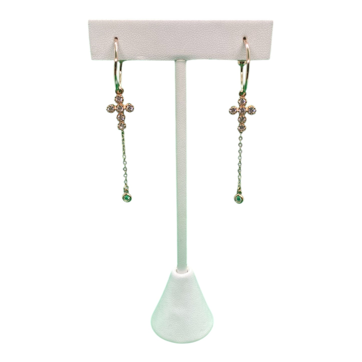 Cerchi Argento Rosè con pendente Zirconato