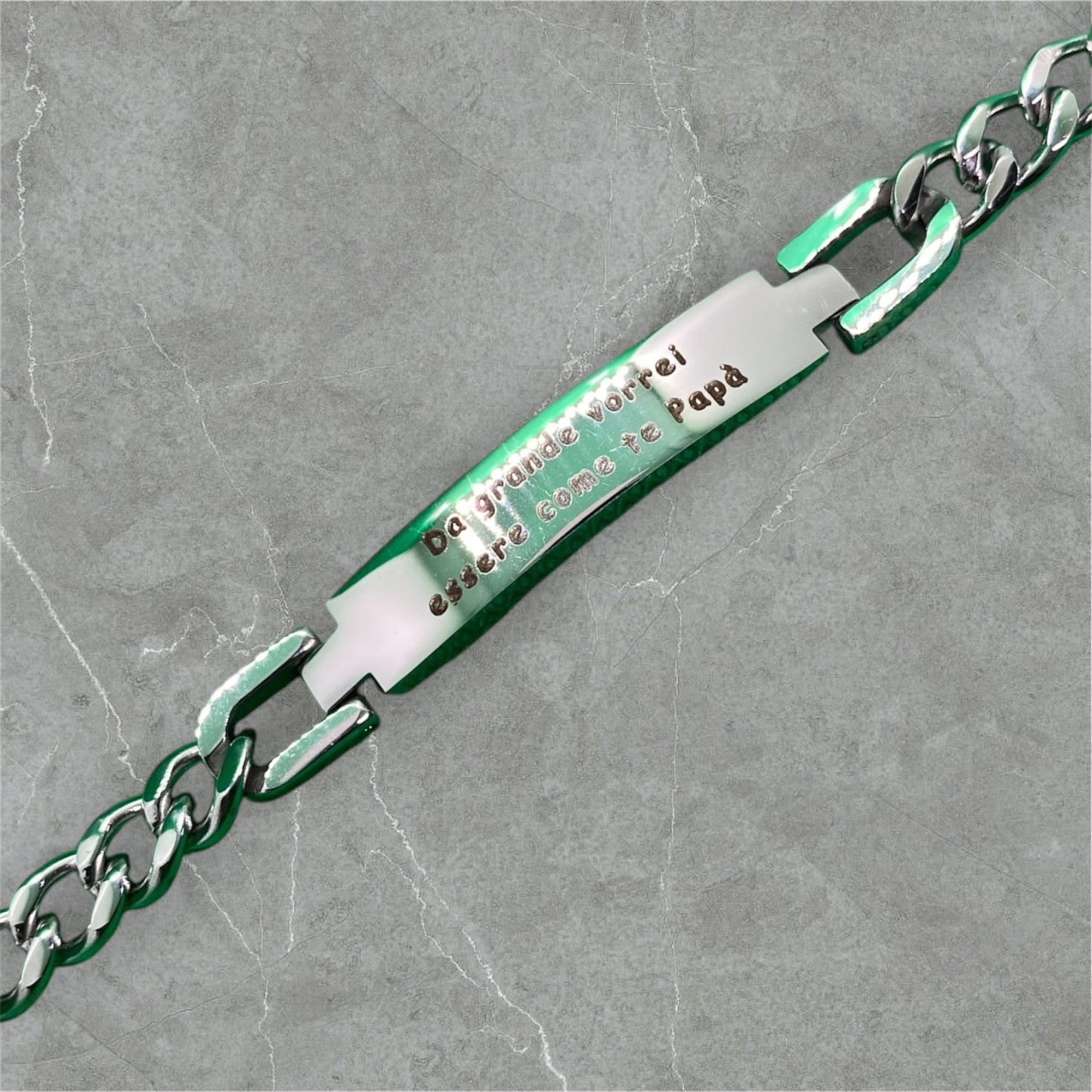 Bracciale in acciaio Festa del papà